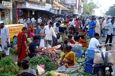 a food market in Mumbai