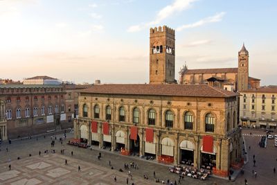 A view of piazza maggiore