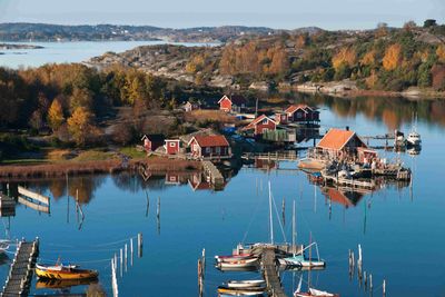 fishing boats in west sweden