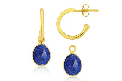 Manhattan gold hoop earrings