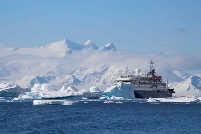 ship in antarctica