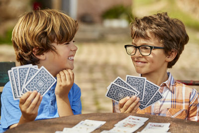 Children Playing Card Games