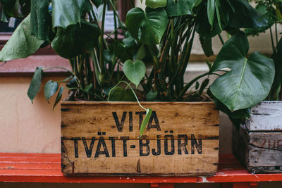Sign outside of Shop