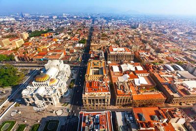 mexico city aerial view