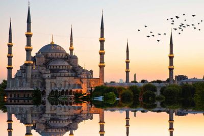 instanbul mosque sunrise