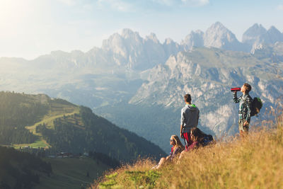 hiking in the dolomites, italy