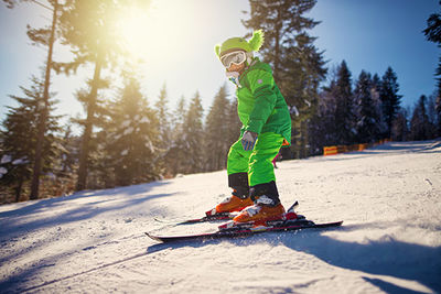 Saas-Fee Child Skiing