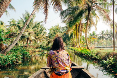 Woman in boat