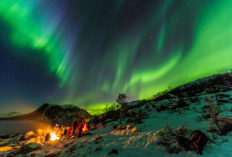 Camping Under Northern Lights
