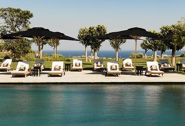 The swimming pool at Finca Cortesin, luxury hotel in Spain