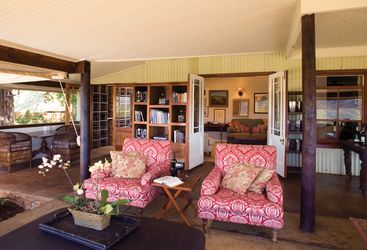Veranda at Camp Figtree, luxury hotel in South Africa