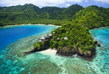 Aerial view of Laucala Island