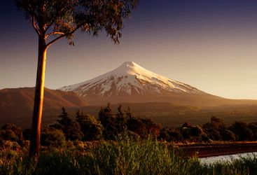 Osorno Volcano at Dusk in the Lake District