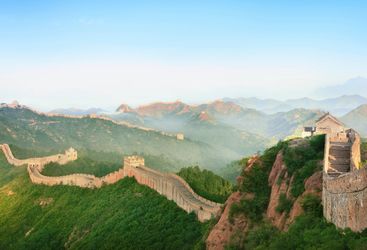The Great Wall Stretching over the Hills - China