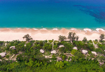 Beach aerial shot