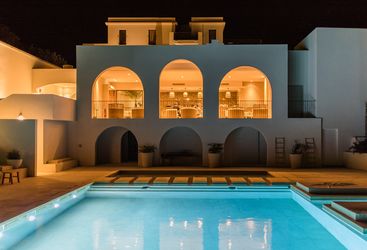 hotel exterior night