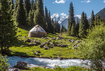 A yurt in rural Kyrgyzstan