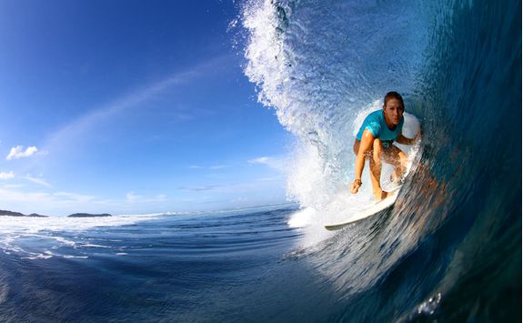 Surfing lesson