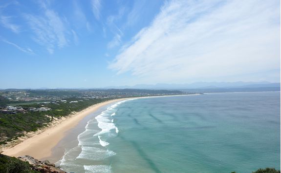 Plettenberg Bay beach view from above