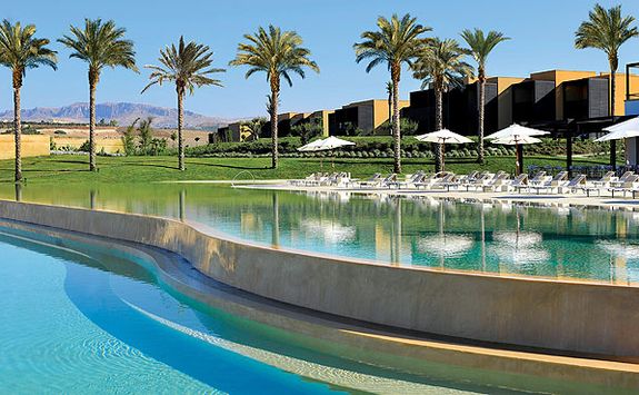 Luxury hotel pool