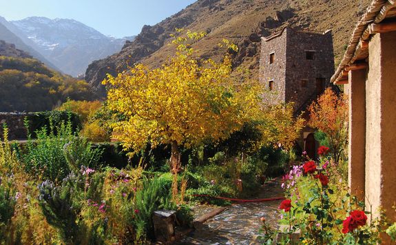 Kasbah du Toubkal from the garden
