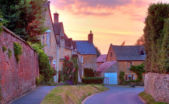 Chipping Camden at Sunset