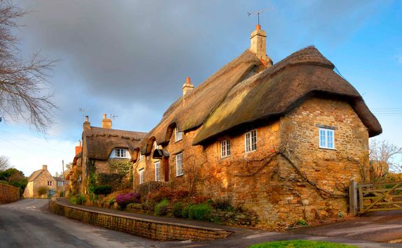 A thatched cottage