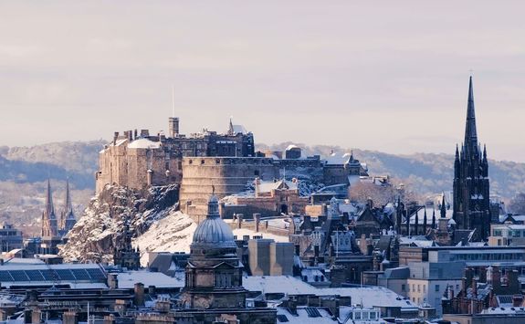Edinburgh in the snow