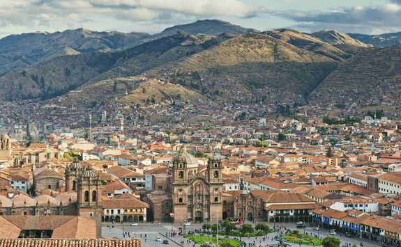 Aerial of Cusco