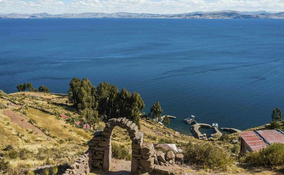 View of Lake Titicaca