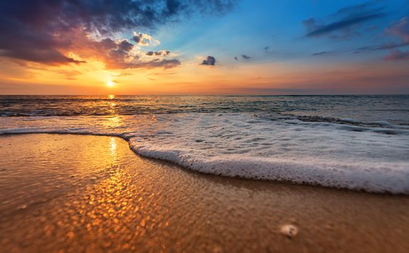 Beautiful sunset at Essaouria