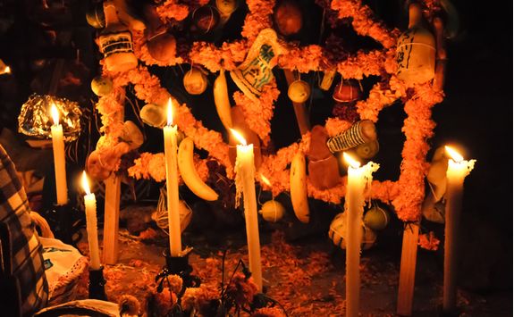Candles on a Grave