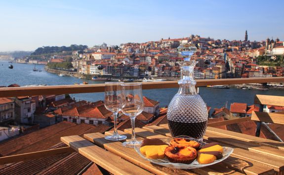 drink of port with a view