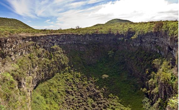 Cerro Mesa Reserve volcano crater