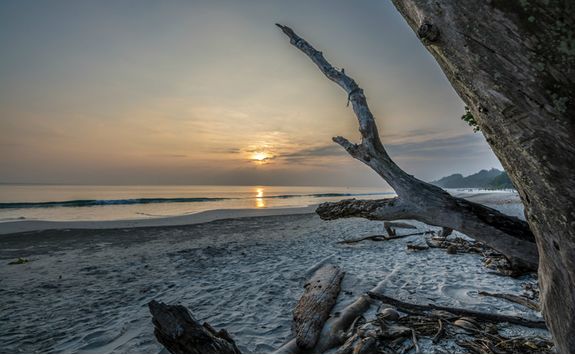 Sunset from a Beach