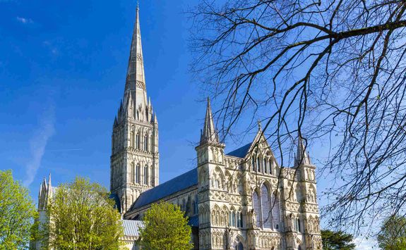 view of Salisbury Cathedral