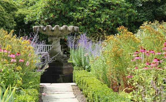 Birdbath at Bodnant Hall
