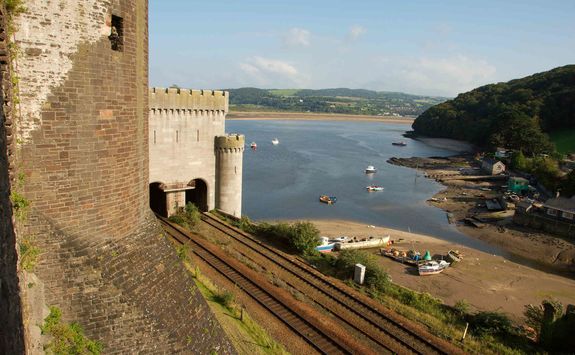 Beach view from Conwy