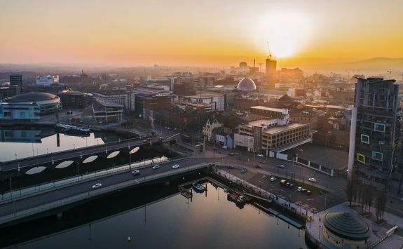 Belfast at Sunset