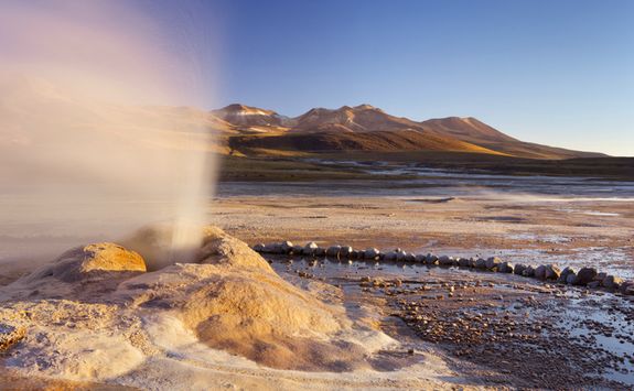 Geyser in the Desert