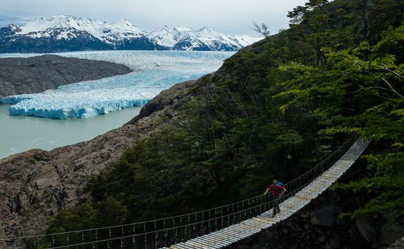 Bridge over a Glacier