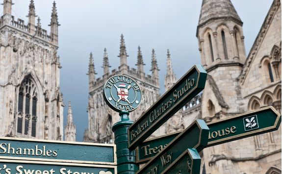 Tourist sign York