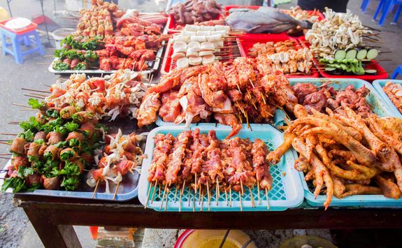 bbq street meat food