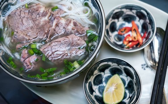 Vietnamese pho dish in Hanoi