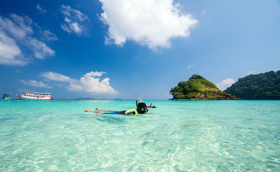 men swiming in the water