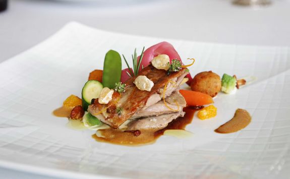 Food at the Yeatman restaurant