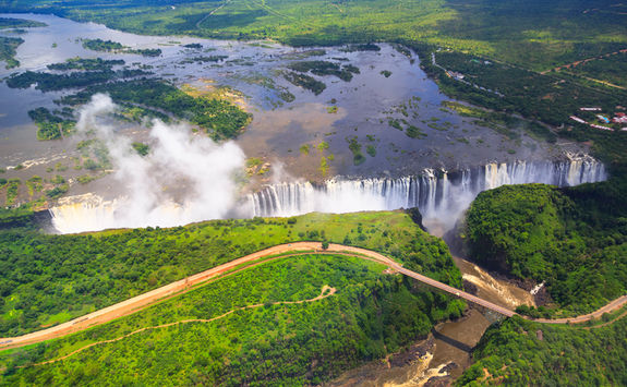 Victoria Falls aerial