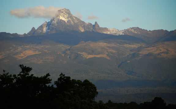 mount kenya snow