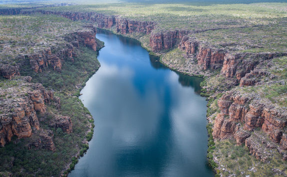 Aerial view King George river