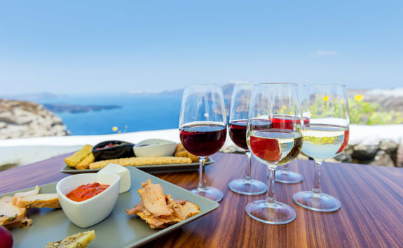 Wine tasting in Santorini